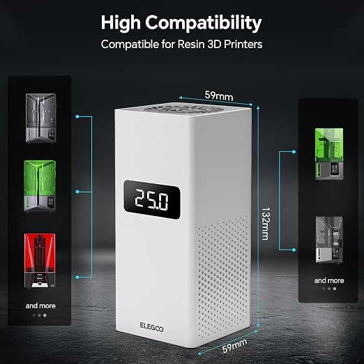 ELEGOO Smart Mini Heater for Resin 3D Printer, Intelligent Temperature Control