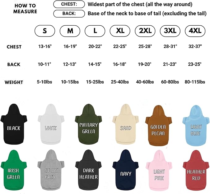 Noni Personalized Name and Number Dog Hoodie, Embroidered Puppy Sweater with Name Text, Custom Pet Clothes Warm Winter Outfit for Dogs, Pet Birthday Outfit, Gift for Dog Lovers