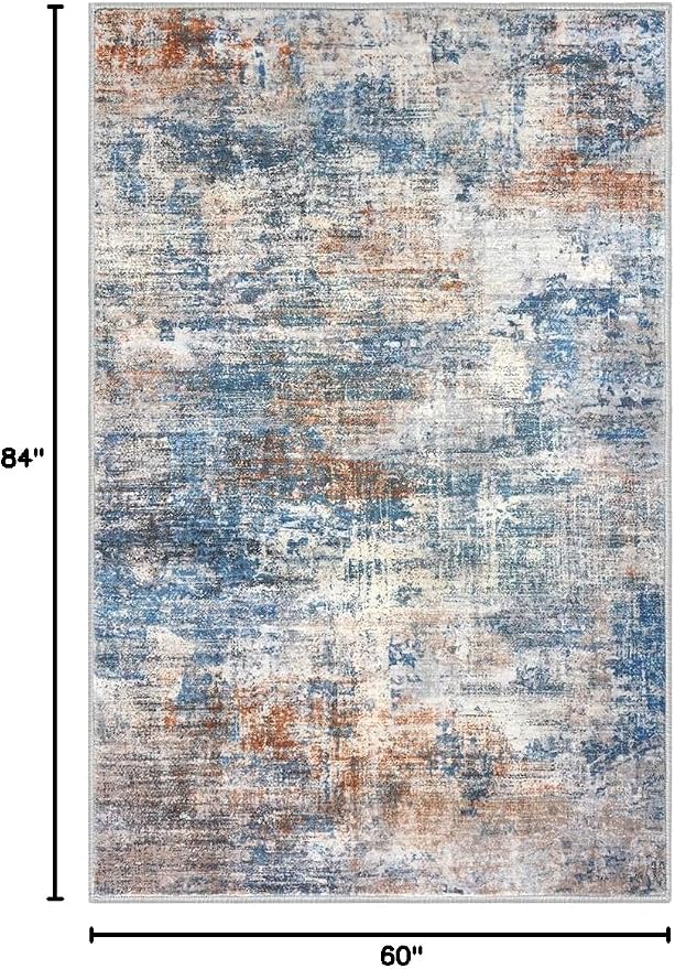 IOHOUZE Abstract Area Rugs 5x7 Ft Washable Rugs