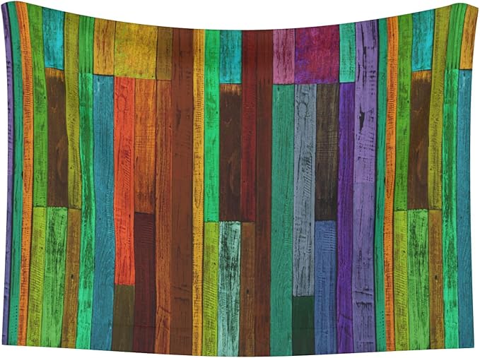 Colorful Wood Throw Blanket - Wooden Blanket for Dog Cat Pet Blankets 23x16 for Couch Sofa Bed