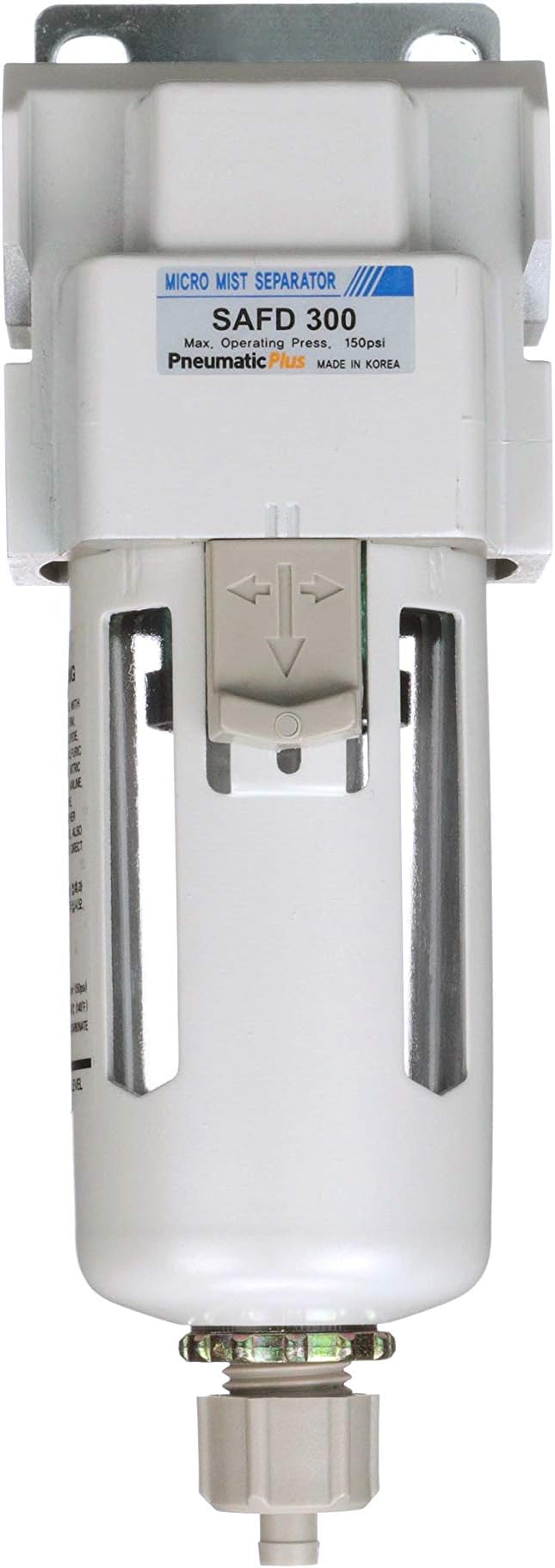 PneumaticPlus SAFD300-N03B Compressed Air Coalescing Filter, 0.01 Micron 3/8"