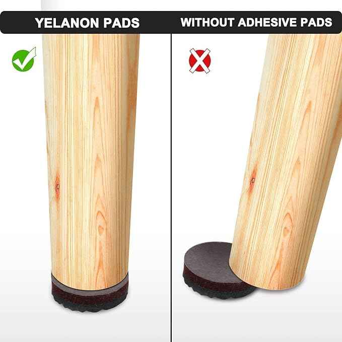 Yelanon Non Slip Furniture Pads -4pcs 6" Furniture Grippers Hardwood Floors