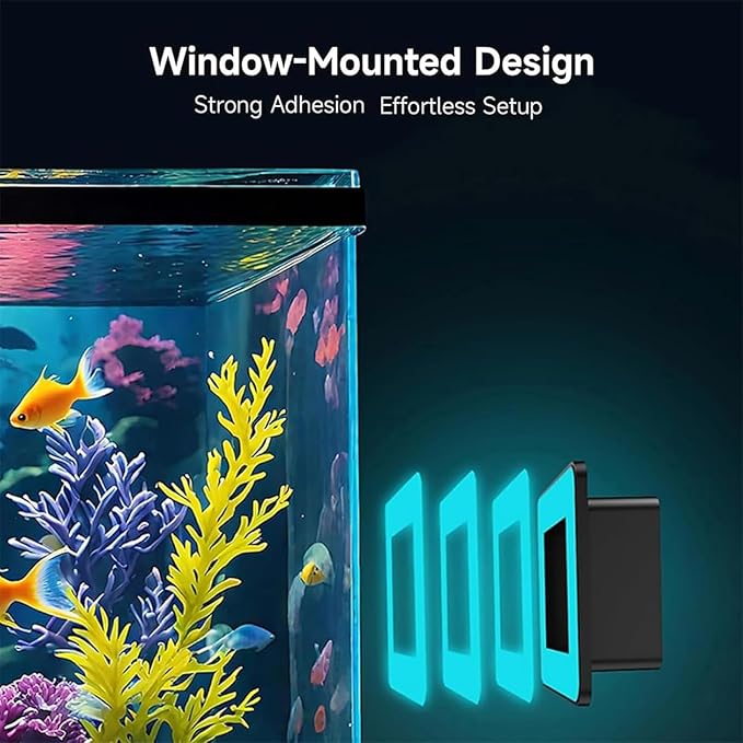 2K HD Fish Tank Camera, Aquarium Camera for Fish Tank & Reptile Terrarium, WiFi Pet Cameras with AI Motion Detection, Night Vision, Two-Way Audio & 140° Wide-Angle Anti-Glare & Anti-Reflection (1 Set)