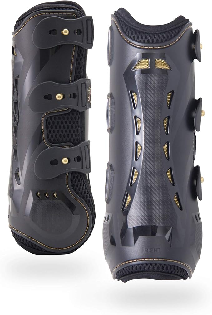 Kavallerie Classic Tendon Boots, Impact-Absorbing Material, Breathable & Evenly Distribute Pressure, Protect Tendon and Ligaments, Anti-Slip, Anti- Sore and Moisture Repellant Show Jumping Boots