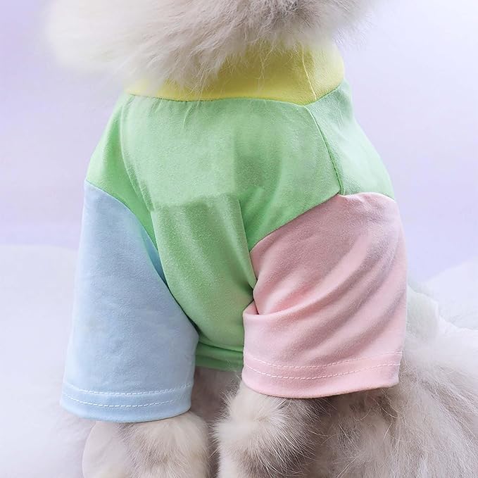 Custom Dog Birthday Shirt,Personalized Pet Apparel Print with Name Age Number,Pet Birthday Outfit,Lightweight Breathable Cotton Vest for Small Medium Large Dogs Cat (Dopamine Pink, Large)
