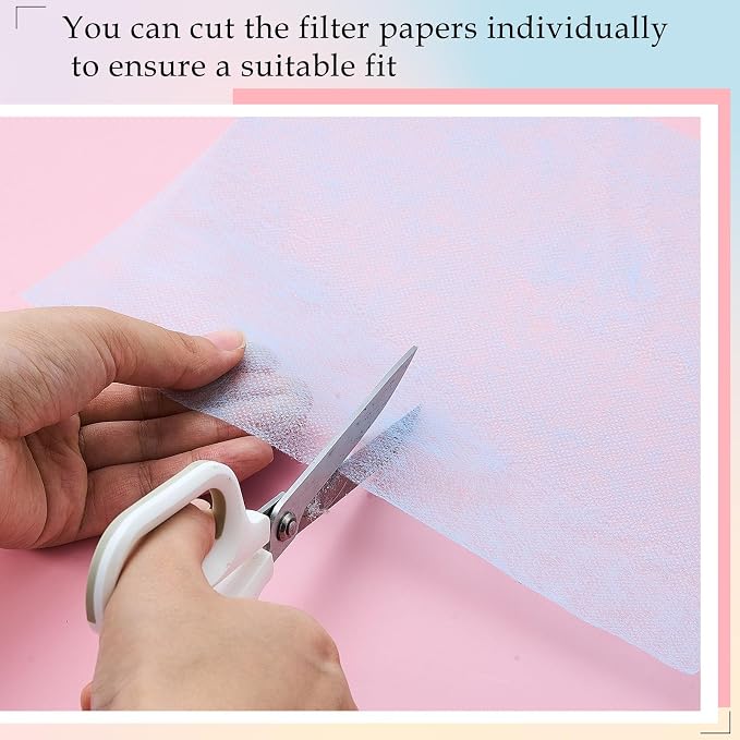 400 Sheets Nail Dust Collector Filter Paper Disposable Nail Dust Suction