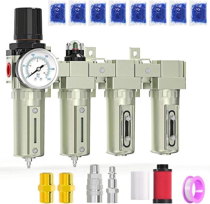 4 Stage Heavy Duty Industrial Grade 3/4" NPT Air Drying System