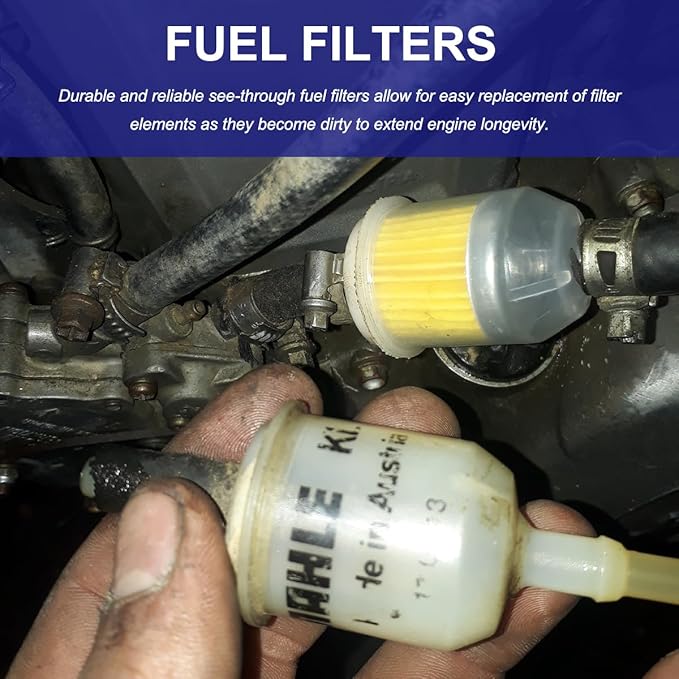 4 PCS Gas Inline Fuel Filters