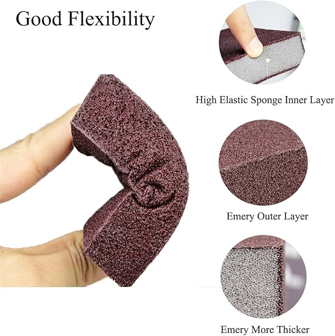 Nano Carborundum Sponge, Emery Sponge Kitchen Pot Brush