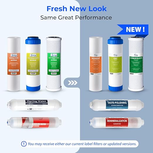 iSpring F10KU NSF Certified 1-Year Replacement Filter Set