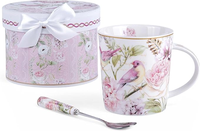 STP GOODS Porcelain Tea/Coffee Cup in Gift Box Fine Porcelain Coffee Cup Tea