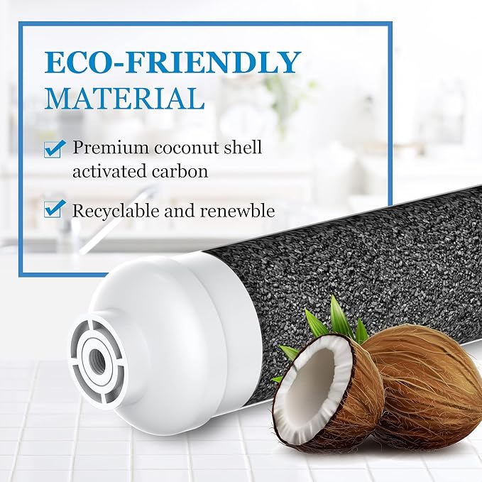Inline Water Filter for Ice Maker, Refrigerator, Under-Sink Reverse Osmosis