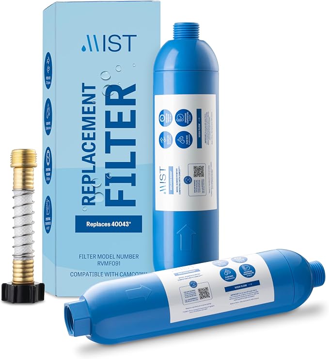 Mist 40043 Replacement for Camco RV Inline Water Filter 40043,