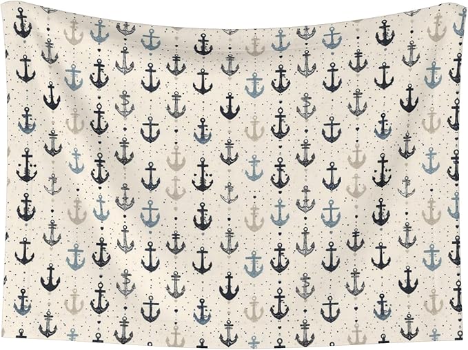 Waterproof Dog Blanket Soft Pet Blanket for Puppy Cat, Fleece Cat Throw Blankets for Furniture Bed Couch Sofa Reversible - Nautical Anchors 4