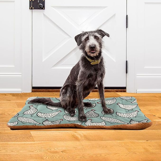 Pet Bed Funny Chicken Dog Bed Mat Absorbing Non Slip Pad Pet Sleeping Mat for Small, Medium, and Large Dogs Puppy Cat 36 in x 24 in