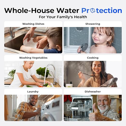 iSpring PFAS-Reducing Whole House Water Filter System, Also Removes Chlorine