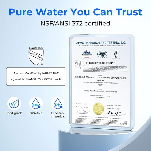Waterdrop UA-5Y   Under Sink Water Filter System, Ultra Long Life