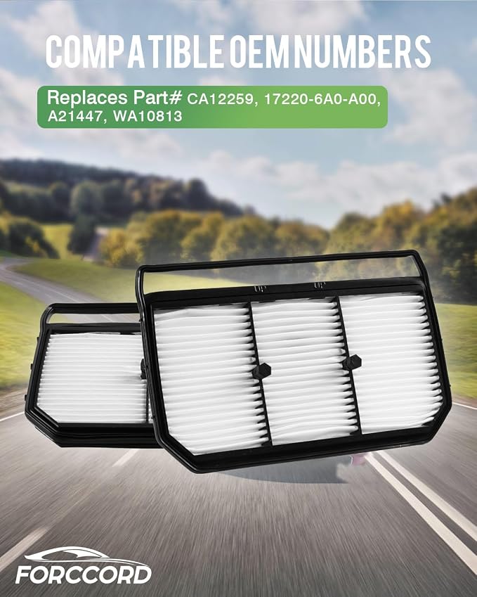 2-PACK Engine Air Filter Fits for Hyundai Elantra Hybrid 1.6L L4 Gas Air Filter