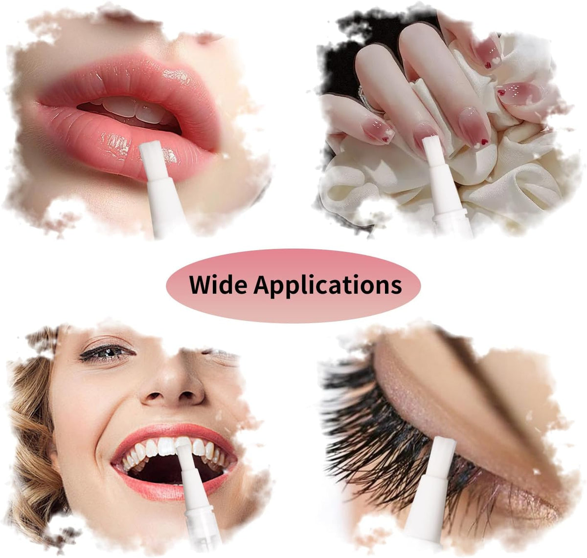110 Pcs 3 ml Empty Cuticle Oil Pen Transparent Twist Pen Empty Nail Oil Pen with Brush Tip Cosmetic Container Applicator for Homemade Nail Oil, Lip Gloss, Eyelash Growth Liquid, White