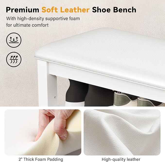 Shoe Rack Bench Entryway Storage