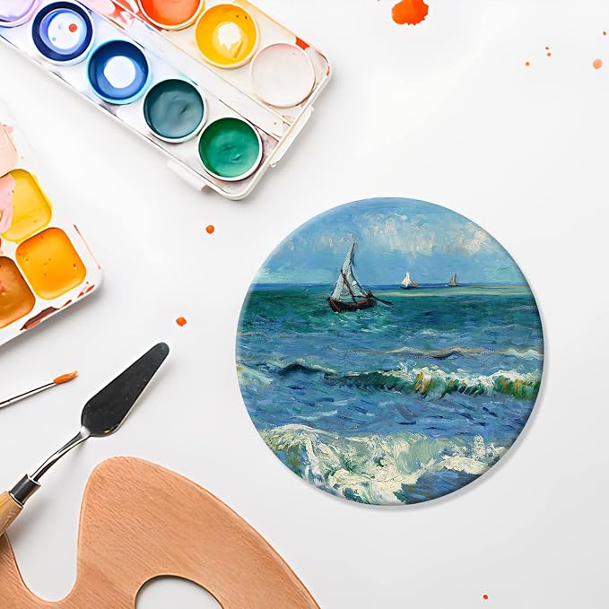 24 Pack 4 Inch Unfinished Round Wood Coasters