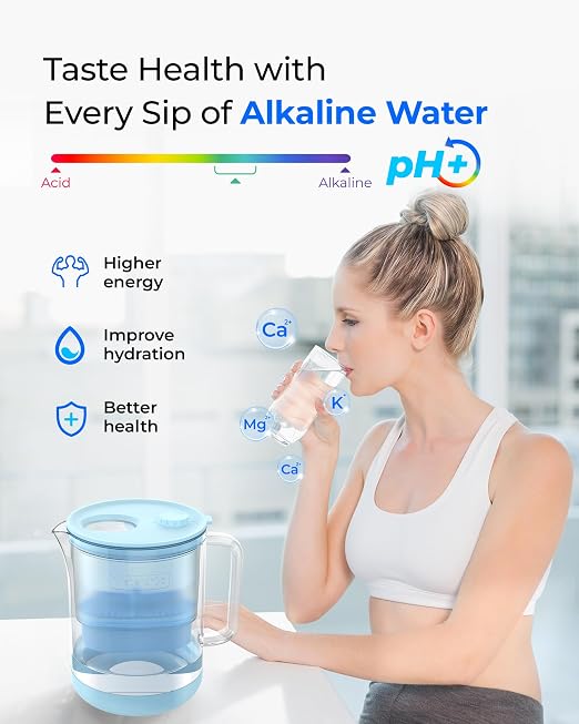 Waterdrop Glass Alkaline Water Filter Pitcher