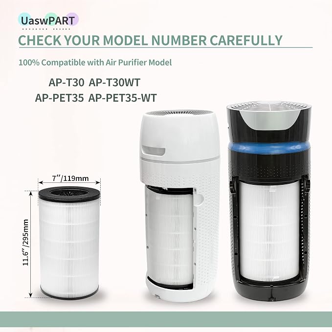 AP-PET35FL AP-T30 Replacement Filter Compatible