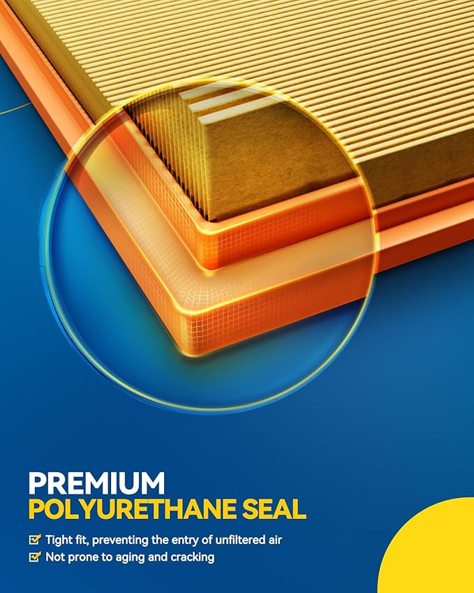 PHILTOP Engine Air Filter, CA10173 Compatible