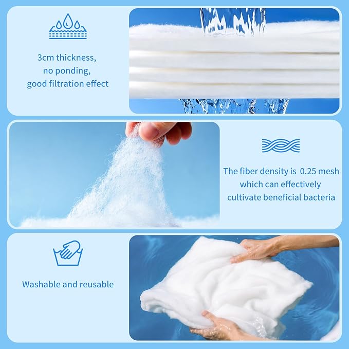 Aquarium Filter Floss Fish Tank Filter Media Aquarium Filter Pad