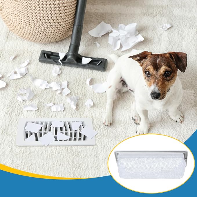 Zonon 12 Pcs 4 x 10 Inch Floor Register Trap Cover Vent Screen