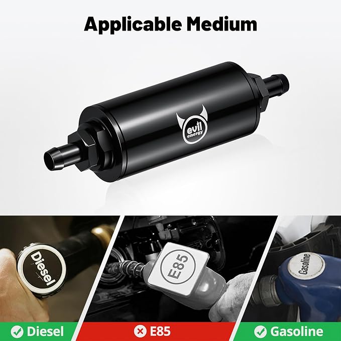 EVIL ENERGY Inline Fuel Filter 30 Micron
