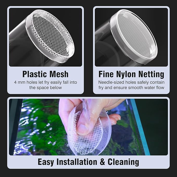Floating Breeder Box for Fish Tank – Aquarium Isolation Separator Hatchery Incubator for Guppy, Betta, Clownfish, Coral, Baby & Injured Fish