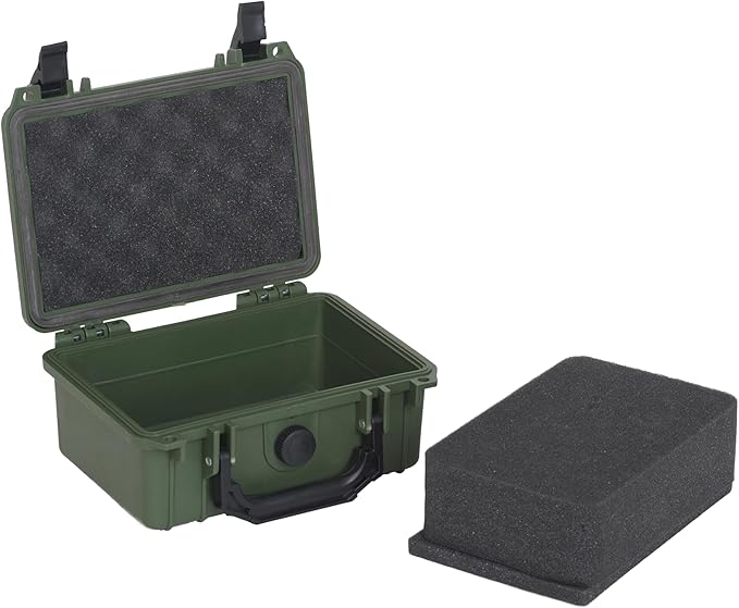 MEIJIA IP67 waterproof hard compact case, Customizable Fit Foam, 8.12”x6.56”x