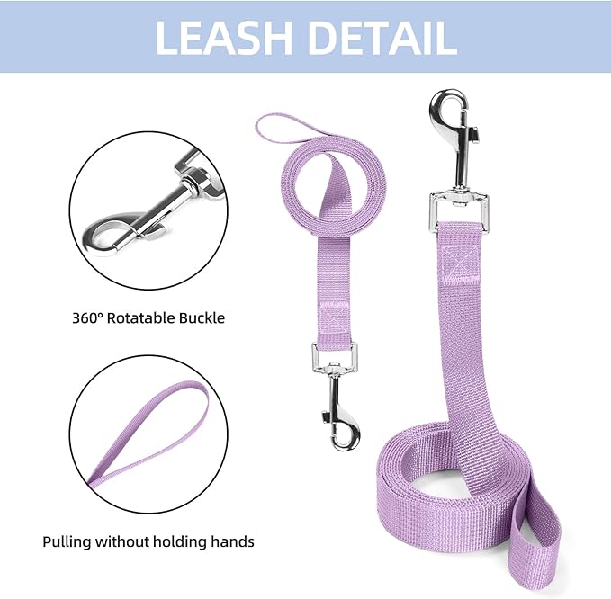 Small Dog Harness and Leash Set, Breathable Mesh Puppy Harness, Adjustable Dog Harness for Small Medium Large Dogs, No-Pull Pet Harness for Daily Walking (Blue, X-Large)