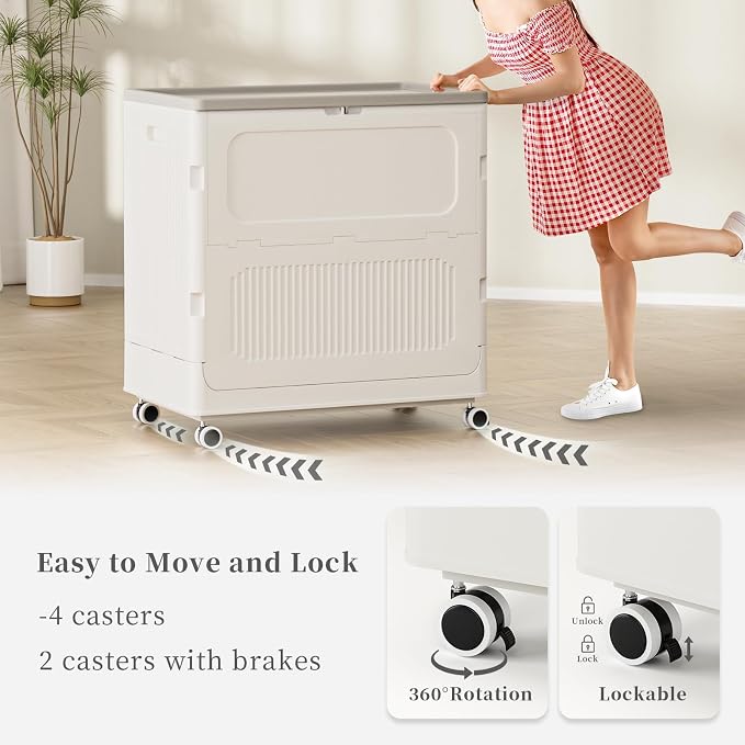HAIXIN HOME 130L Stackable Storage Bin