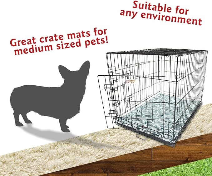36" Charlie Emerald Green Crate Dog Bed Mat By Majestic Pet Products