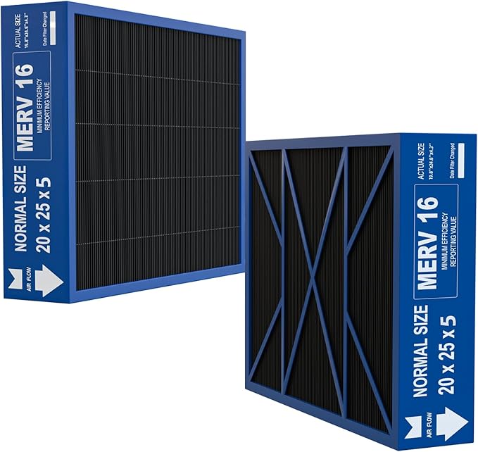 20x25x5 Merv 16 Air Filter Compatible