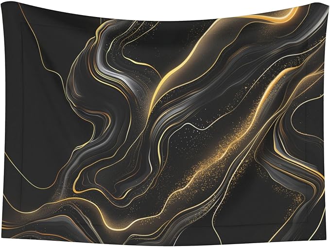 Black Blanket for Dog Cat - Marble Print Throw Blanket 30x20 Pet Blanket for Couch Sofa Bed