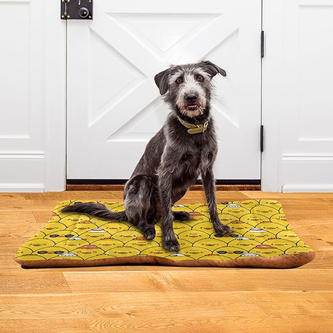 Cute Funny Ducks Pet Bed Cute Dog Bed Mat Absorbing Non Slip Pad Pet Sleeping Mat for Small, Medium, and Large Dogs Puppy Cat 24 in x 18 in