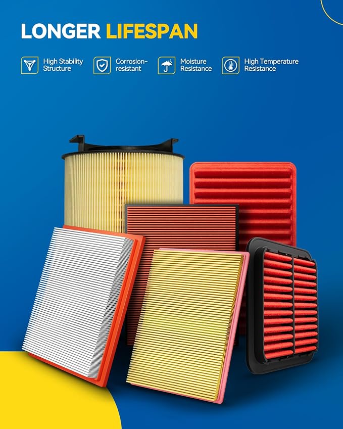 PHILTOP Engine Air Filter, CA12268 Compatible