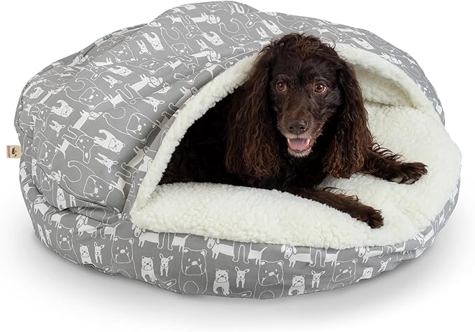 Snoozer Luxury Cozy Cave Pet Bed, Wag Collection, Extra Large - Pedigree Storm