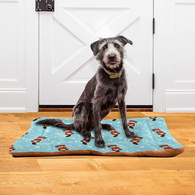 Cute Beaver Pet Bed Cute Dog Bed Mat Absorbing Non Slip Pad Pet Sleeping Mat for Small, Medium, and Large Dogs Puppy Cat 24 in x 18 in