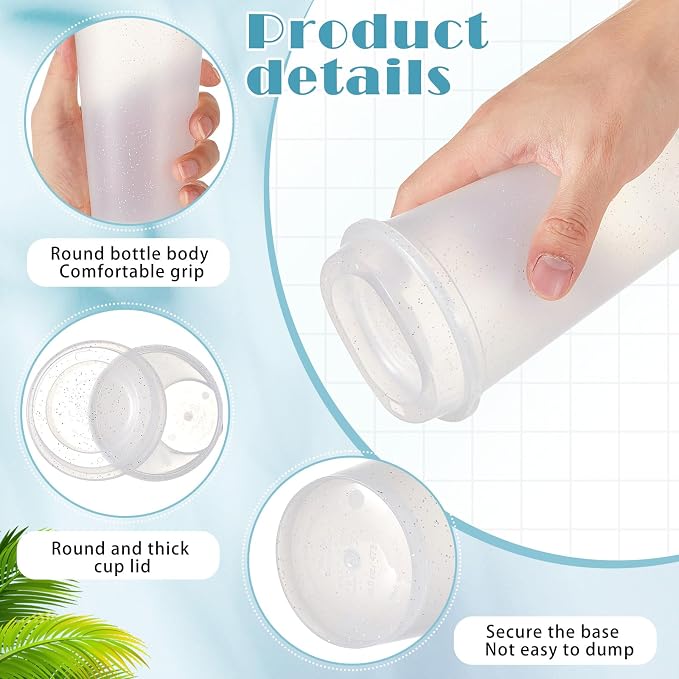 FillTouch 12 Pcs 16 oz Reusable Coffee Cups
