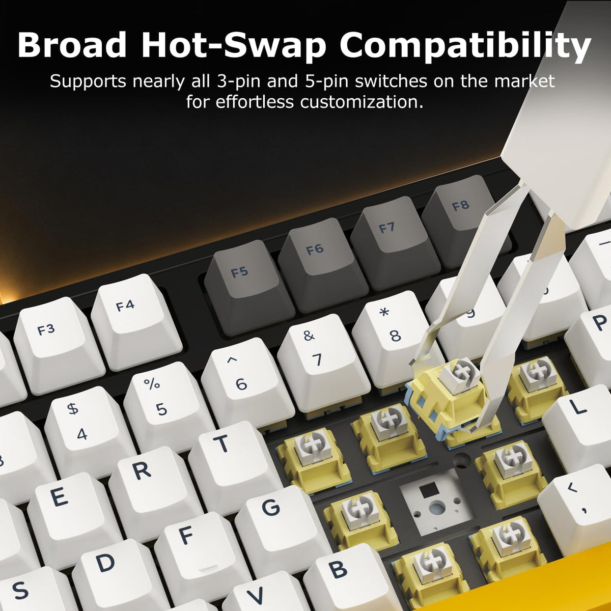 AJAZZ AK980 97% Wired Mechanical Keyboard, Gasket Hot-Swappable