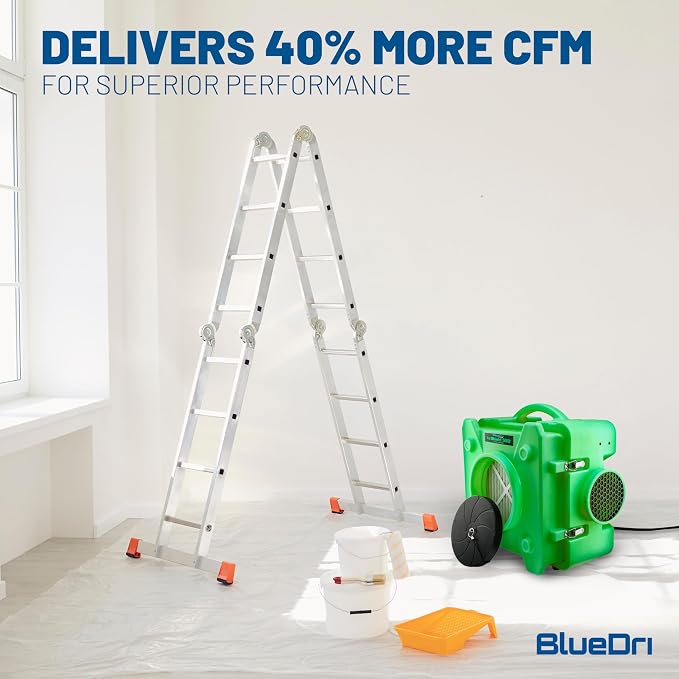 BlueDri Air Shield 550 HEPA Air Scrubber, Water Damage Restoration Equipment
