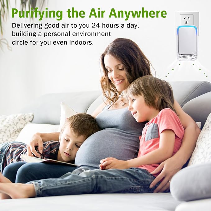 2026 New3 Pack Plug In Air Ionizers-Negative Ion Air Purifier for Home Silent Work Air Cleaner for Bathroom,Living Room,Office,Kitchen,Pet Room,Portable Ionic Air Purifier for Bedroom(3)