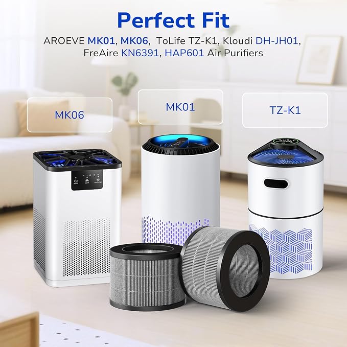 Fil-fresh 2-Pack MK01 & MK06 Replacement Filter, Compatible