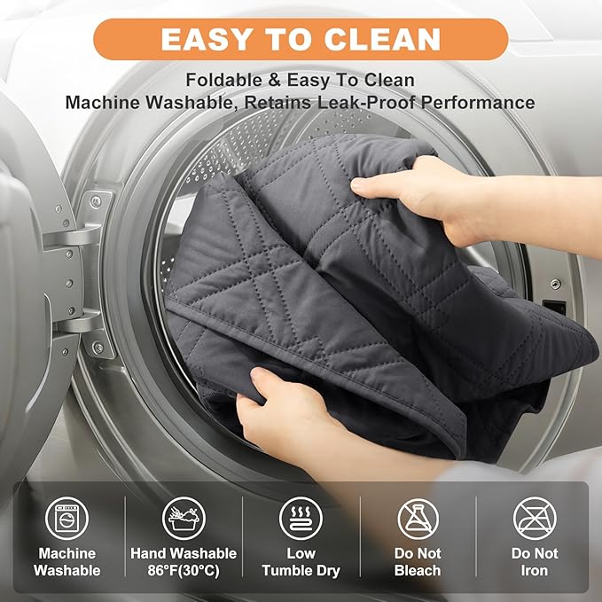 100% Waterproof Dog Couch Protector, Triple-Layer Waterproof Dog Bed Cover Pet Blanket Reversible 2-Tone Sofa Shield, Non-Slip Furniture Guard for Pets(30×71 Inch, Gray+Gray)