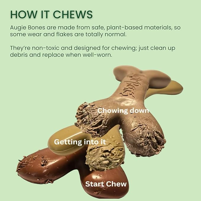 Non-Toxic Dog Toys - Sustainable Beef Flavored Dog Chew Toys for Aggressive Chewers - Plant-Based Bioplastic Pet Toys - Made in The USA (Mega)