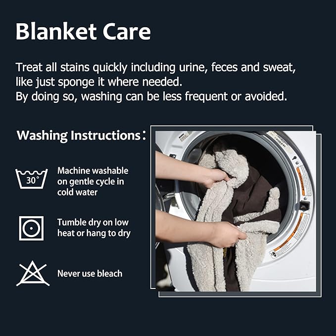 Kritter Planet Waterproof Pet Blanket for Bed, Reversible Sherpa Fleece Protector Couch Sofa Cover, Liquid Proof Furniture Protector for Medium Large Dogs
